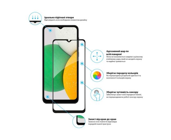 Стекло защитное Global Samsung A03 Core (1283126519116), изображение 2 Стекло защитное Global Samsung A03 Core (1283126519116), изображение 2