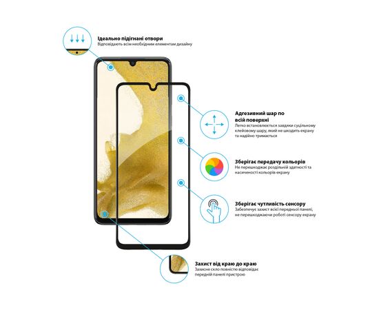 Стекло защитное Global Samsung A33 5G (1283126522406), изображение 3 Стекло защитное Global Samsung A33 5G (1283126522406), изображение 3
