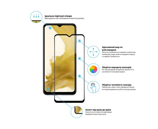 Стекло защитное Global Samsung M23 5G (1283126527067), изображение 3 Стекло защитное Global Samsung M23 5G (1283126527067), изображение 3