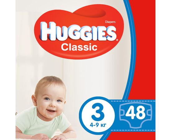 Подгузник Huggies Classic 3 (4-9 кг) Jumbo 48 шт (5029053573908)