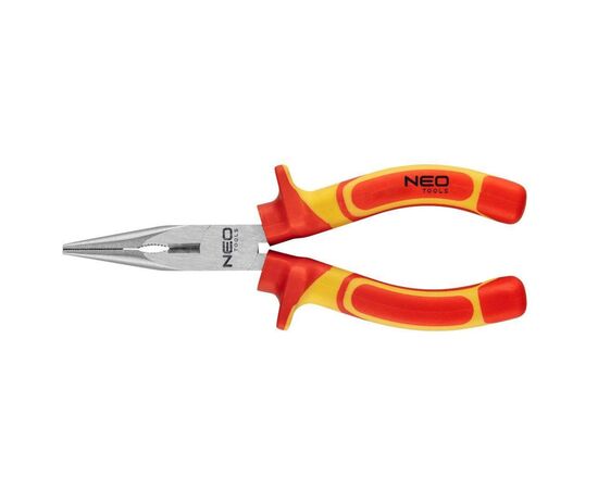 Плоскогубці Neo Tools подовжені 180 мм, 1000 В, CrV, поліровані (01-224)