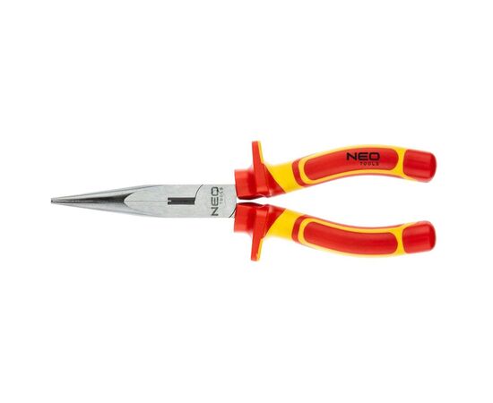 Плоскогубці Neo Tools подовжені, 200 мм, 1000 в, поліровані (01-225)