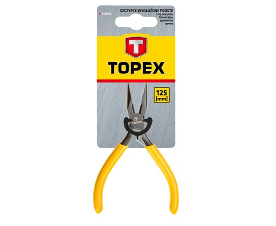 Плоскогубці Topex подовжені прямі, прецизійні, пружина розтискаюча (32D032), зображення 2