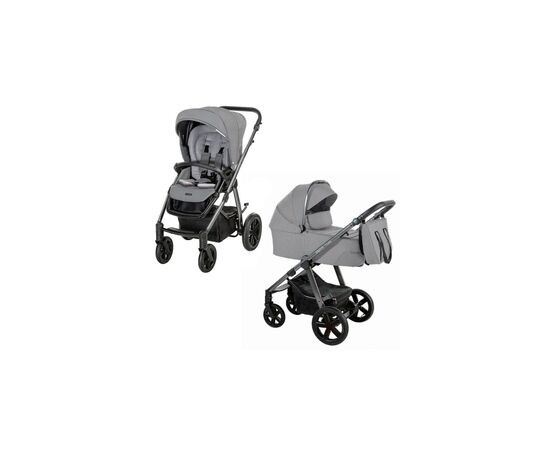 Коляска Espiro 2 в 1 Husky XL 2022 207 Silver Gray (205088)