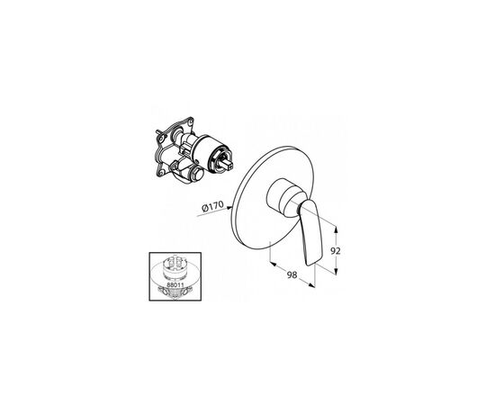 Смеситель KLUDI Balance (526558775), изображение 2 Смеситель KLUDI Balance (526558775), изображение 2