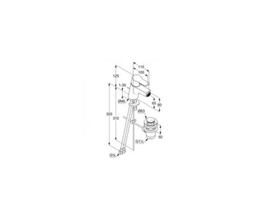 Смеситель KLUDI PureEasy (375330565), изображение 2 Смеситель KLUDI PureEasy (375330565), изображение 2