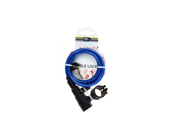 Замок велосипедный Good Bike SUPER LONG 6 x 900 мм Blue (88757B-IS), изображение 3 Замок велосипедный Good Bike SUPER LONG 6 x 900 мм Blue (88757B-IS), изображение 3
