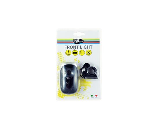 Передняя велофара Good Bike PANCAKE 3 LED Black (94312B-IS), изображение 2 Передняя велофара Good Bike PANCAKE 3 LED Black (94312B-IS), изображение 2