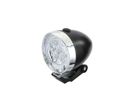 Передня велофара Good Bike RETRO STYLE 3 LED Black (94315B-IS)
