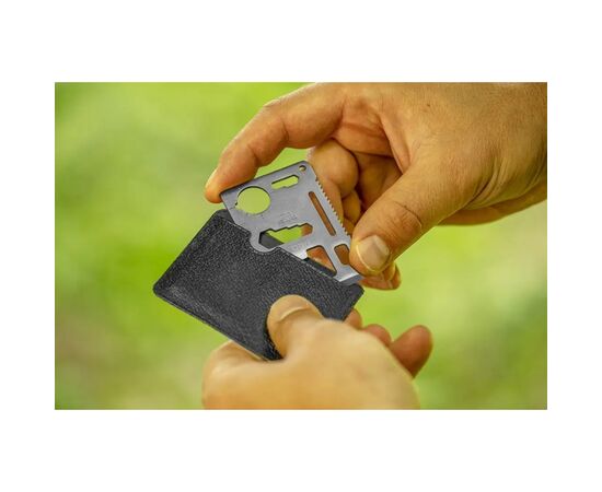 Мультитул Neo Tools карточка выживания 10в1, чехол (63-134), изображение 2 Мультитул Neo Tools карточка выживания 10в1, чехол (63-134), изображение 2