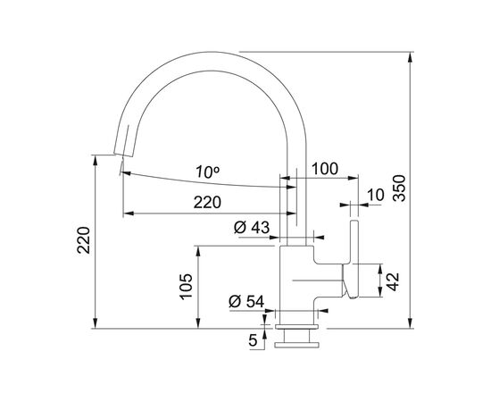 Змішувач Franke Lina (115.0626.025), зображення 2 Змішувач Franke Lina (115.0626.025), зображення 2