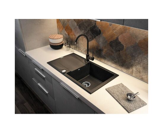 Мийка кухонна Deante Мийка кухонна Deante Evora, граніт, прямокутник, з крилом, 7 (ZQJ_2113), зображення 2