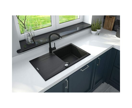 Мийка кухонна Deante Мийка кухонна Deante Evora, граніт, прямокутник, з крилом, 7 (ZQJ_2113), зображення 4