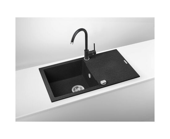 Мийка кухонна Deante Мийка кухонна Deante Evora, граніт, прямокутник, з крилом, 7 (ZQJ_2113), зображення 5
