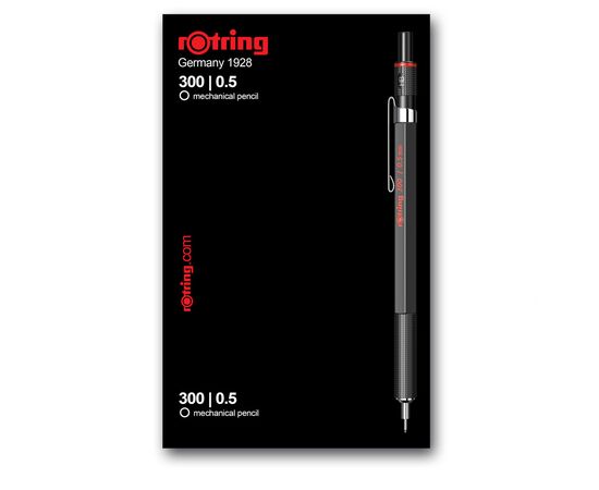 Карандаш механический Rotring Drawing ROTRING 300 Black PCL 0,5 (R1904726), изображение 6 Карандаш механический Rotring Drawing ROTRING 300 Black PCL 0,5 (R1904726), изображение 6