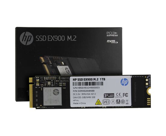 Накопитель SSD M.2 2280 1TB EX900 HP (5XM46AA), изображение 2 Накопитель SSD M.2 2280 1TB EX900 HP (5XM46AA), изображение 2