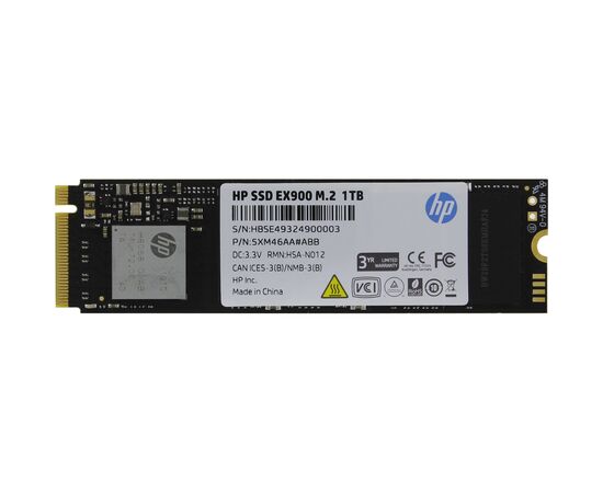 Накопитель SSD M.2 2280 1TB EX900 HP (5XM46AA), изображение 3 Накопитель SSD M.2 2280 1TB EX900 HP (5XM46AA), изображение 3