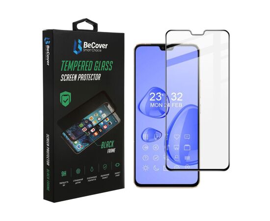 Стекло защитное BeCover Vivo V23 5G Black (707606)