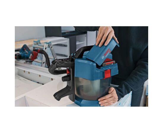Пылесос строительный Bosch GAS 18V-10 L (без АКБ та ЗП) (0.601.9C6.302), изображение 6 Пылесос строительный Bosch GAS 18V-10 L (без АКБ та ЗП) (0.601.9C6.302), изображение 6