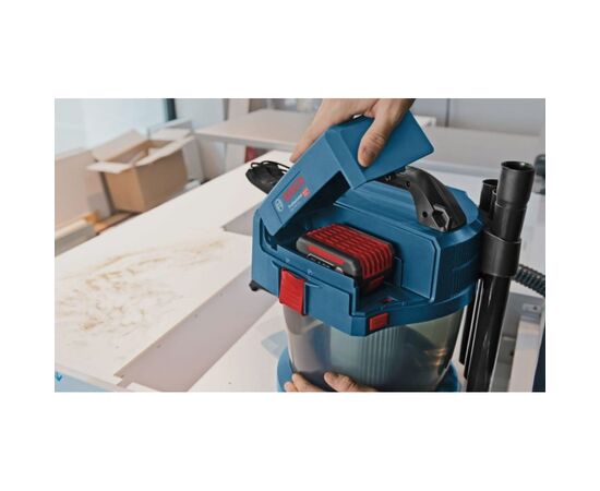 Пылесос строительный Bosch GAS 18V-10 L (без АКБ та ЗП) (0.601.9C6.302), изображение 8 Пылесос строительный Bosch GAS 18V-10 L (без АКБ та ЗП) (0.601.9C6.302), изображение 8