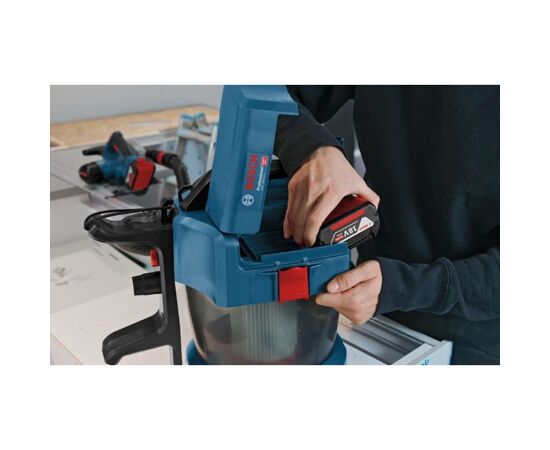 Пылесос строительный Bosch GAS 18V-10 L (без АКБ та ЗП) (0.601.9C6.302), изображение 9 Пылесос строительный Bosch GAS 18V-10 L (без АКБ та ЗП) (0.601.9C6.302), изображение 9