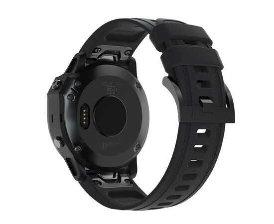 Ремешок для смарт-часов Armorstandart Silicone 20mm для Garmin Fenix 5s/6s Black (ARM60799), изображение 2 Ремешок для смарт-часов Armorstandart Silicone 20mm для Garmin Fenix 5s/6s Black (ARM60799), изображение 2