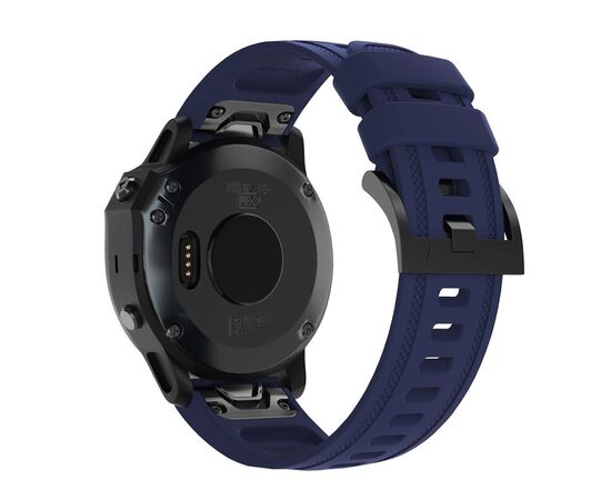 Ремешок для смарт-часов Armorstandart Silicone 20mm для Garmin Fenix 5s/6s Dark Blue (ARM60810), изображение 2 Ремешок для смарт-часов Armorstandart Silicone 20mm для Garmin Fenix 5s/6s Dark Blue (ARM60810), изображение 2
