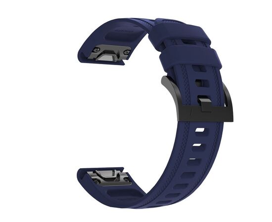 Ремешок для смарт-часов Armorstandart Silicone 20mm для Garmin Fenix 5s/6s Dark Blue (ARM60810), изображение 3 Ремешок для смарт-часов Armorstandart Silicone 20mm для Garmin Fenix 5s/6s Dark Blue (ARM60810), изображение 3