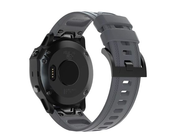 Ремешок для смарт-часов Armorstandart Silicone 20mm для Garmin Fenix 5s/6s Grey (ARM60812), изображение 2 Ремешок для смарт-часов Armorstandart Silicone 20mm для Garmin Fenix 5s/6s Grey (ARM60812), изображение 2