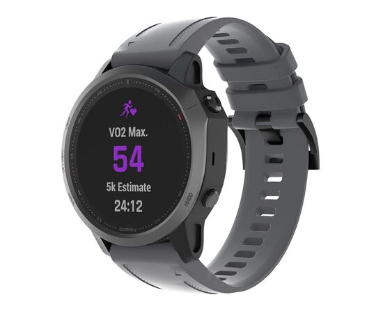 Ремінець до смарт-годинника Armorstandart Silicone 20mm для Garmin Fenix 5s/6s Grey (ARM60812)
