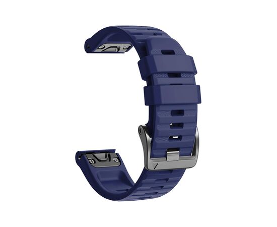 Ремешок для смарт-часов Armorstandart Silicone 22mm для Garmin Fenix 5/6 Dark Blue (ARM60807), изображение 3 Ремешок для смарт-часов Armorstandart Silicone 22mm для Garmin Fenix 5/6 Dark Blue (ARM60807), изображение 3