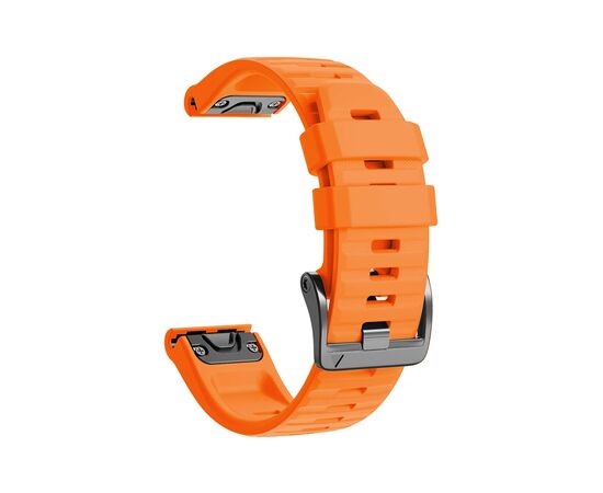 Ремешок для смарт-часов Armorstandart Silicone 26mm для Garmin Fenix 5x/6x Orange (ARM60802), изображение 3 Ремешок для смарт-часов Armorstandart Silicone 26mm для Garmin Fenix 5x/6x Orange (ARM60802), изображение 3