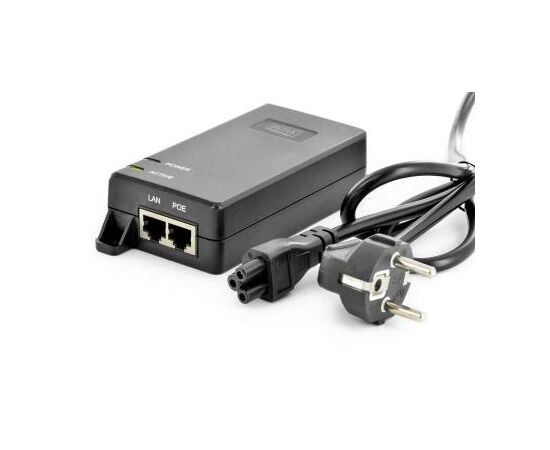 Адаптер PoE Digitus PoE Ultra 802.3at, 10/100/1000 Mbps, Output max. 48V, 60W (DN-95104), изображение 3 Адаптер PoE Digitus PoE Ultra 802.3at, 10/100/1000 Mbps, Output max. 48V, 60W (DN-95104), изображение 3