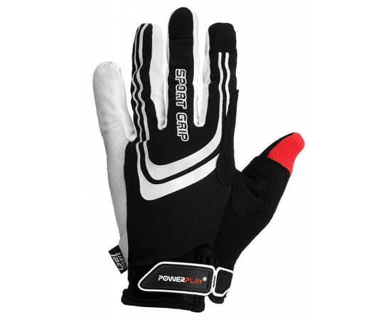 Велорукавиці PowerPlay 6588 Black/White XXL (6588_XXL_Black/White), зображення 2