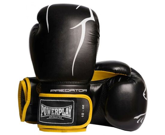 Боксерські рукавички PowerPlay 3018 16oz Black/Yellow (PP_3018_16oz_Black/Yellow)