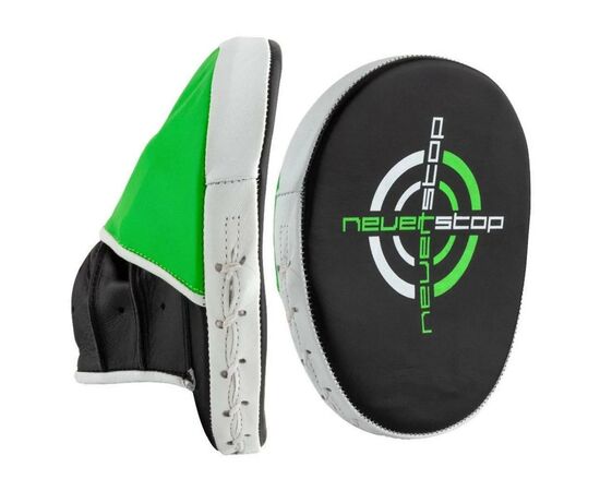 Лапы боксерские PowerPlay 3073 PU Black/Green (PP3073_Black/Green)