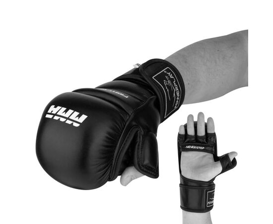 Перчатки для MMA PowerPlay 3026 S Black (PP_3026_S_Black), изображение 6 Перчатки для MMA PowerPlay 3026 S Black (PP_3026_S_Black), изображение 6