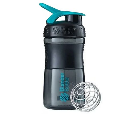 Шейкер спортивный BlenderBottle SportMixer 590ml Black/Teal ORIGINAL (SM 20oz Black/Teal)