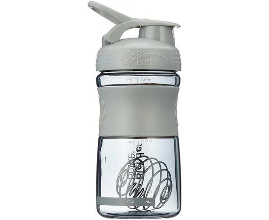 Шейкер спортивний BlenderBottle SportMixer 590ml Grey ORIGINAL (SM 20oz Grey), зображення 4 Шейкер спортивний BlenderBottle SportMixer 590ml Grey ORIGINAL (SM 20oz Grey), зображення 4
