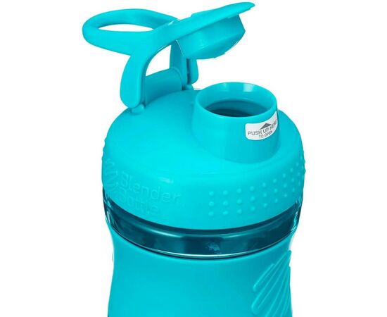 Шейкер спортивний BlenderBottle SportMixer 590ml Teal ORIGINAL (SM 20oz Teal), зображення 3 Шейкер спортивний BlenderBottle SportMixer 590ml Teal ORIGINAL (SM 20oz Teal), зображення 3