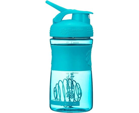 Шейкер спортивний BlenderBottle SportMixer 590ml Teal ORIGINAL (SM 20oz Teal), зображення 4 Шейкер спортивний BlenderBottle SportMixer 590ml Teal ORIGINAL (SM 20oz Teal), зображення 4