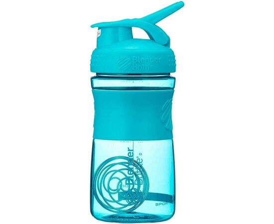 Шейкер спортивний BlenderBottle SportMixer 590ml Teal ORIGINAL (SM 20oz Teal), зображення 5 Шейкер спортивний BlenderBottle SportMixer 590ml Teal ORIGINAL (SM 20oz Teal), зображення 5