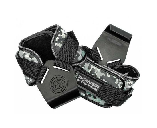 Гаки для тяги на зап'ястя Power System Hooks Camo PS-3370 Black/Grey XL (PS_3370_Black/Grey XL)