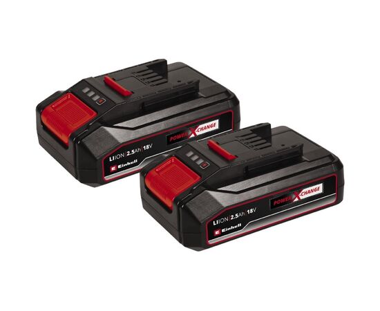 Акумулятор до електроінструменту Einhell 18В, 2.5 Аг PXC-Twinpack (2 шт), 0.46 кг (4511524)