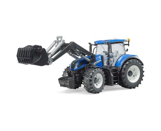 Спецтехника Bruder трактор New Holland с погрузчиком 1:16 (03121)