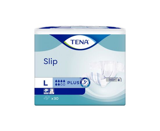 Подгузники для взрослых Tena Slip Plus Large 30 шт (7322541118932), изображение 2 Подгузники для взрослых Tena Slip Plus Large 30 шт (7322541118932), изображение 2