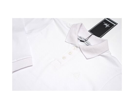 Кофта детская A-Yugi поло с длинным рукавом (4211-134B-white), изображение 3 Кофта детская A-Yugi поло с длинным рукавом (4211-134B-white), изображение 3