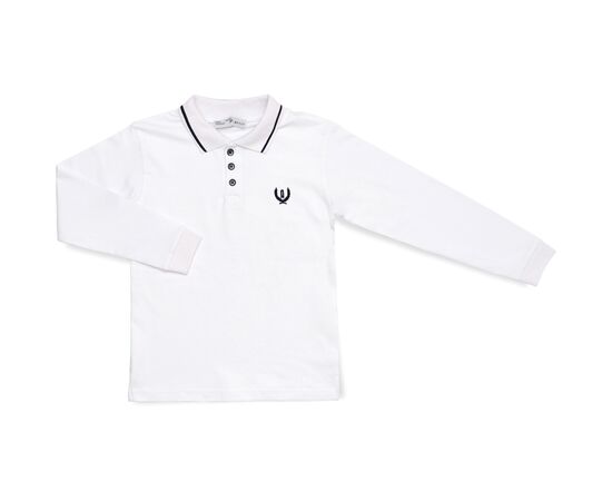 Кофта A-Yugi поло з довгим рукавом (6008-170B-white)