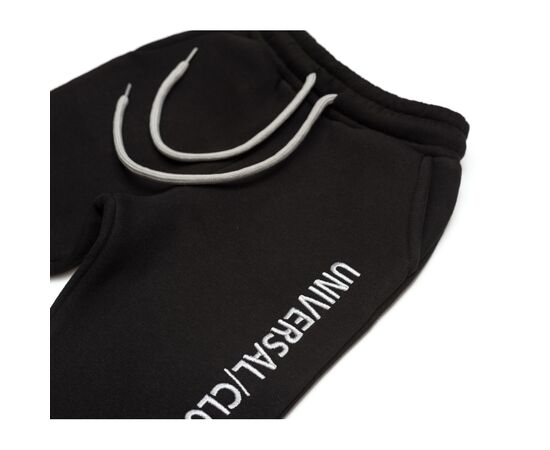 Штаны детские Cloise спортивные на флисе (CL0155004-140B-black), изображение 3 Штаны детские Cloise спортивные на флисе (CL0155004-140B-black), изображение 3