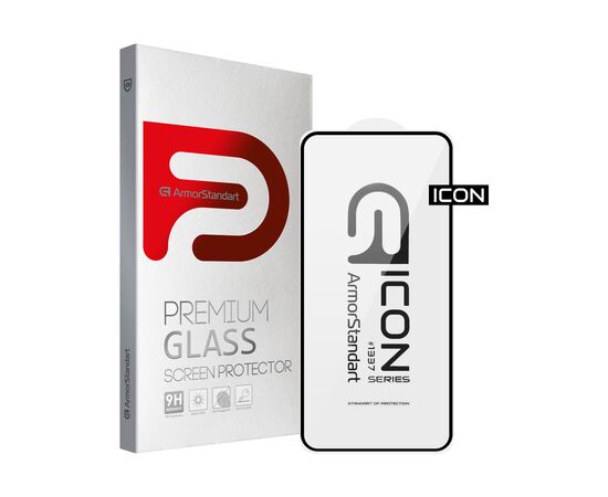 Скло захисне Armorstandart Icon Samsung S22 Plus 5G (SM-S906) Black (ARM60928)